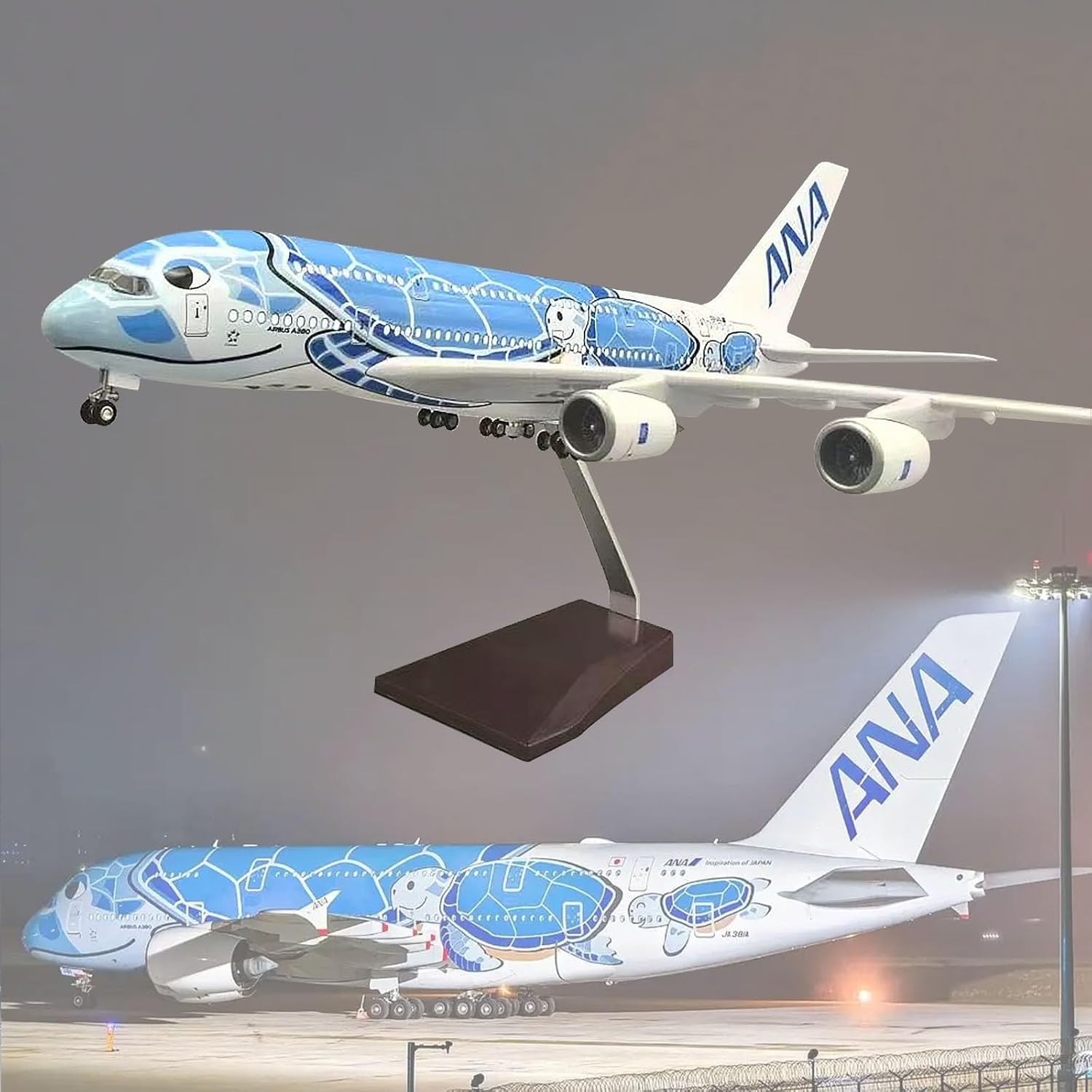 Resin Art Beach - 1/160 Bilancia Aereo A380 Aria Giappone