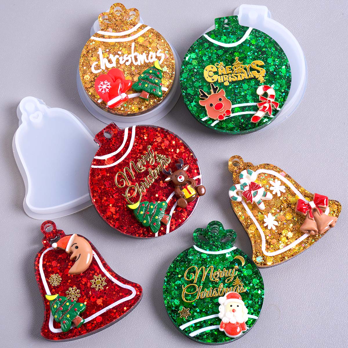 Resin Art Kit With Molds - Stampo in silicone con ciondolo etichetta