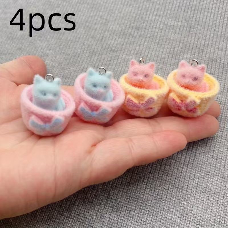 4 pendenti a forma di gatto in - Resin Art Jewellery Kit recensione e prezzo