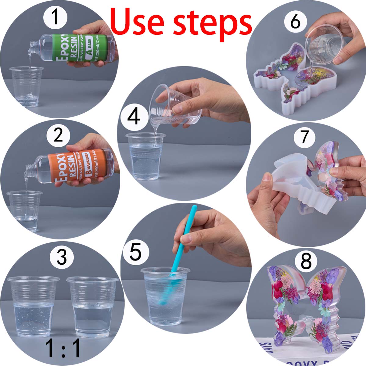 Rapporto 1:1 Kit in resina epo - Resin Art Kit With Molds recensione e prezzo