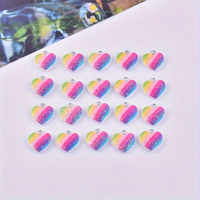 10 Pezzi Ciondoli a Cuore in R - Resin Art Jewellery Kit recensione e prezzo