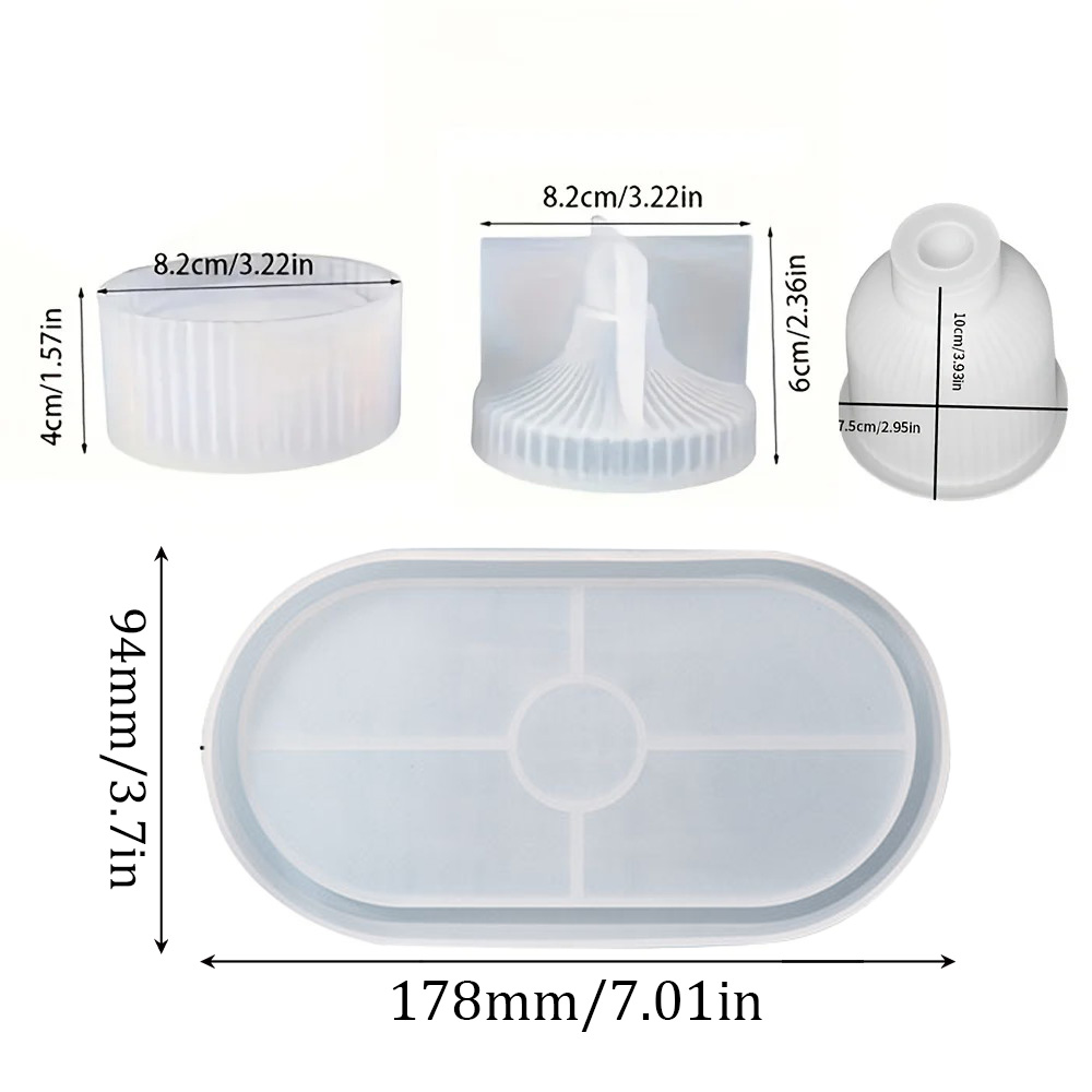 Stampi in silicone da 4 pezzi  - Resin Art Kit With Molds recensione e prezzo